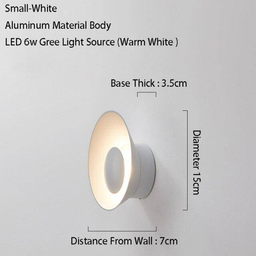 Applique murale design à LED avec coupe en métal coloré Loft - vue 24 sur 26