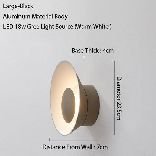 Applique murale design à LED avec coupe en métal coloré Loft - vue 23 sur 26