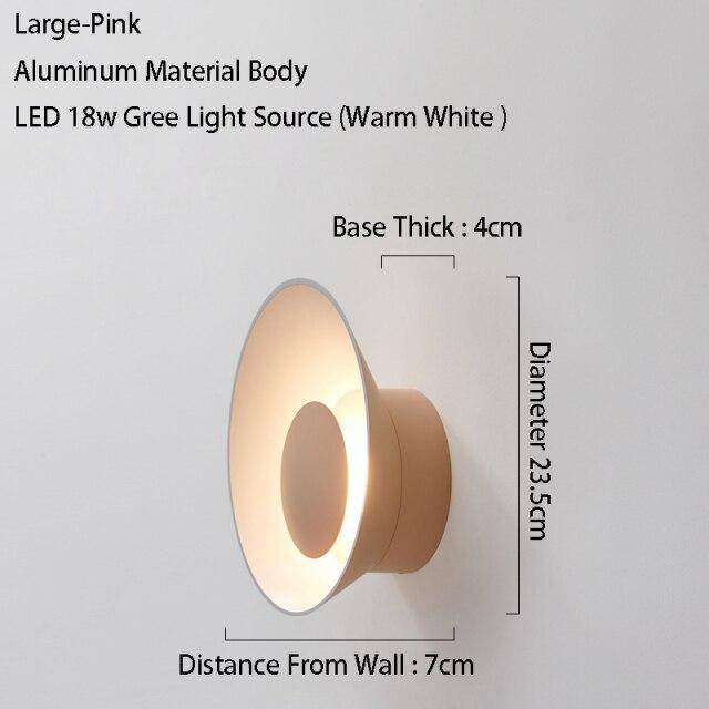 Applique murale design à LED avec coupe en métal coloré Loft - vue 21 sur 26