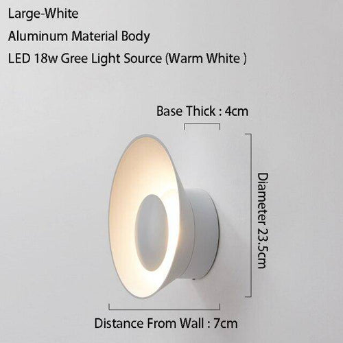 Applique murale design à LED avec coupe en métal coloré Loft - vue 19 sur 26