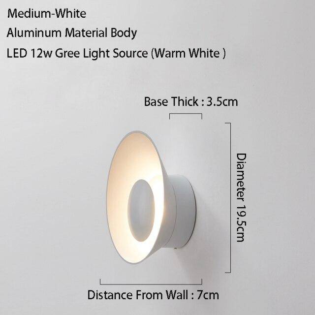 Applique murale design à LED avec coupe en métal coloré Loft - vue 17 sur 26
