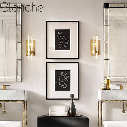 Applique murale design LED avec cylindre en verre Luxury - vue 4 sur 6