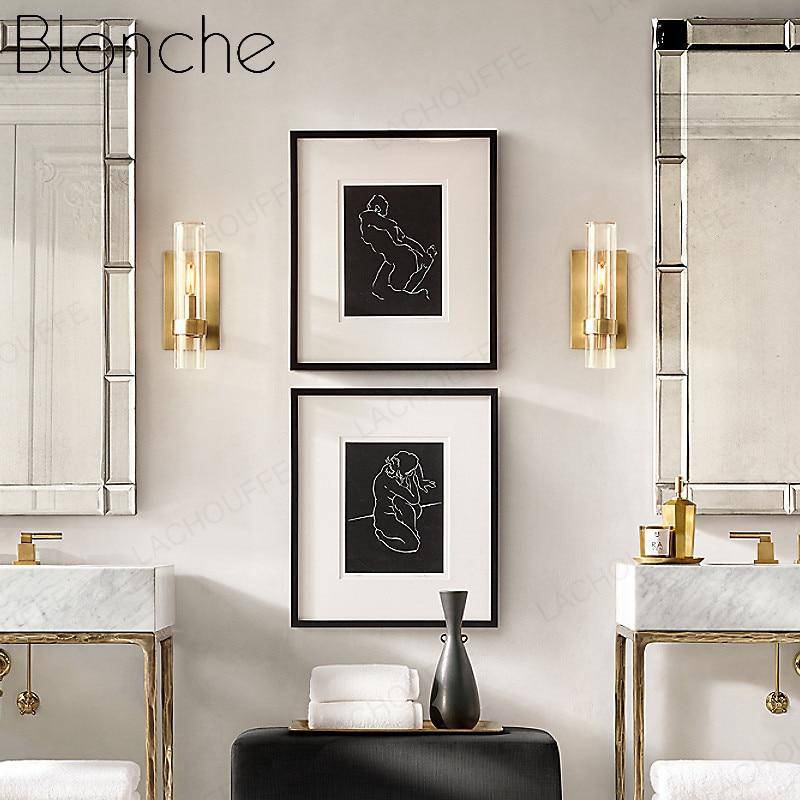 Applique murale design LED avec cylindre en verre Luxury - vue 3 sur 6