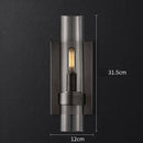 Applique murale design LED avec cylindre en verre Luxury