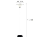 Lampadaire design à LED noir ou chromé Créative
