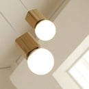 Suspension en bois cubique Wood