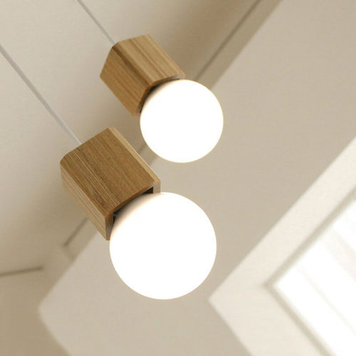 Suspension en bois cubique Wood - vue 4 sur 6