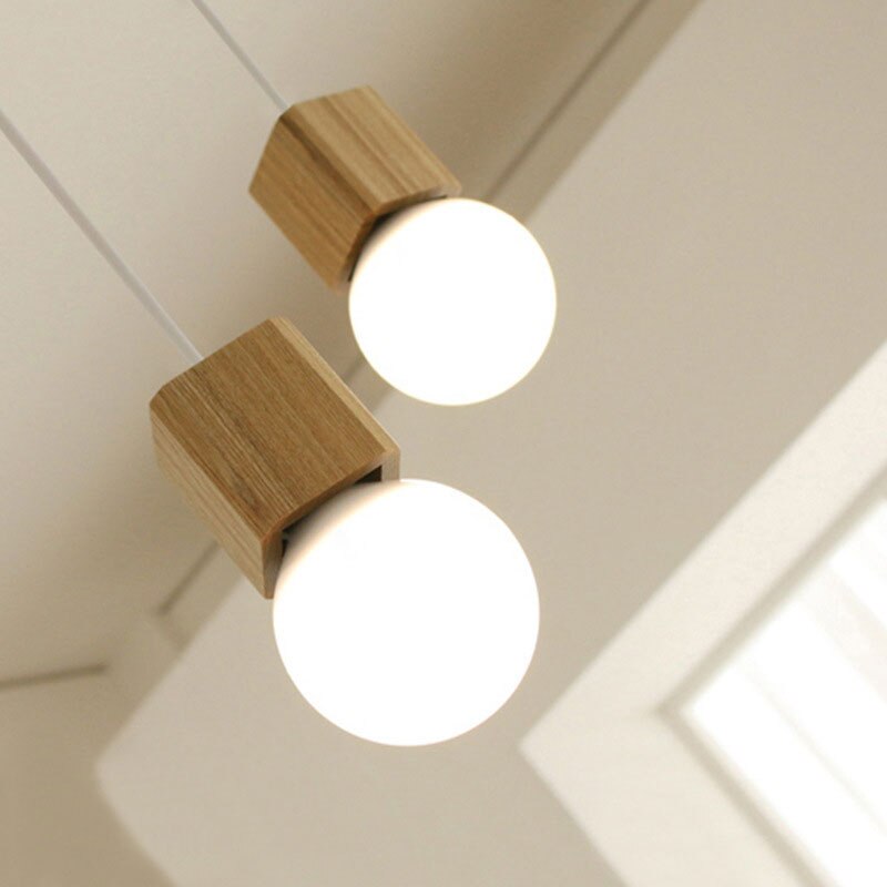 Suspension en bois cubique Wood - vue 4 sur 6