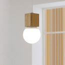 Suspension en bois cubique Wood