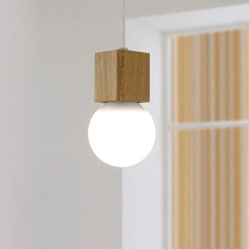 Suspension en bois cubique Wood - vue 5 sur 6