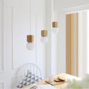 Suspension en bois cubique Wood