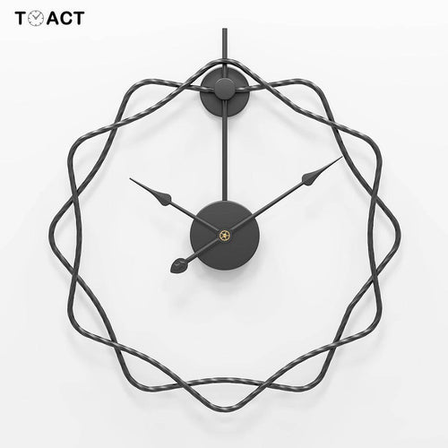 Horloge murale design étoiles décalées en métal 50cm Decor - vue 8 sur 7