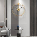 Horloge murale design étoiles décalées en métal 50cm Decor