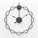 Horloge murale design étoiles décalées en métal 50cm Decor