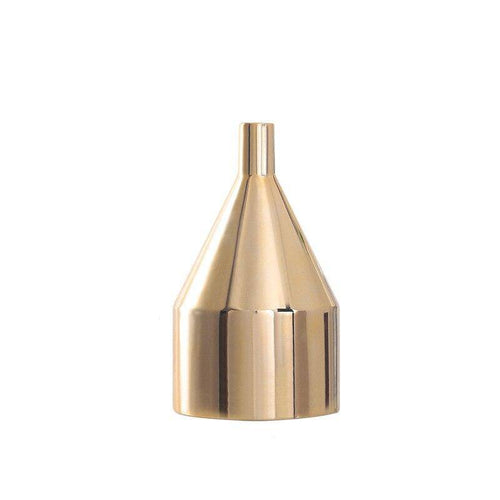 Vase design en céramique doré Mory A - vue 6 sur 5