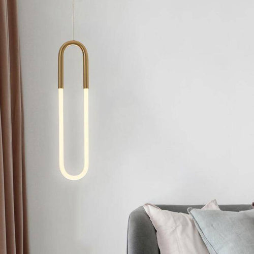 Suspension design moderne LED en anneau allongé Hang - vue 5 sur 9