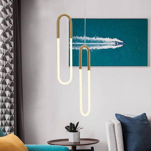 Suspension design moderne LED en anneau allongé Hang - vue 3 sur 9