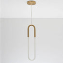 Suspension design moderne LED en anneau allongé Hang