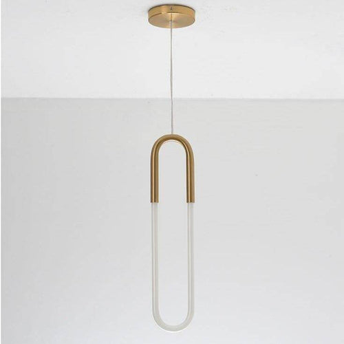 Suspension design moderne LED en anneau allongé Hang - vue 10 sur 9