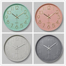 Horloge murale moderne ronde colorée 30cm