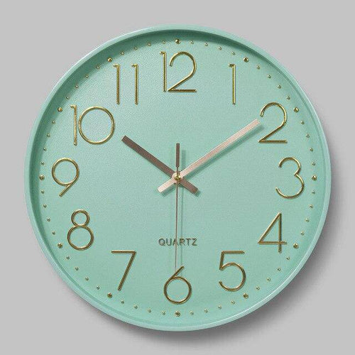 Horloge murale moderne ronde colorée 30cm - vue 6 sur 8