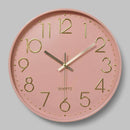 Horloge murale moderne ronde colorée 30cm