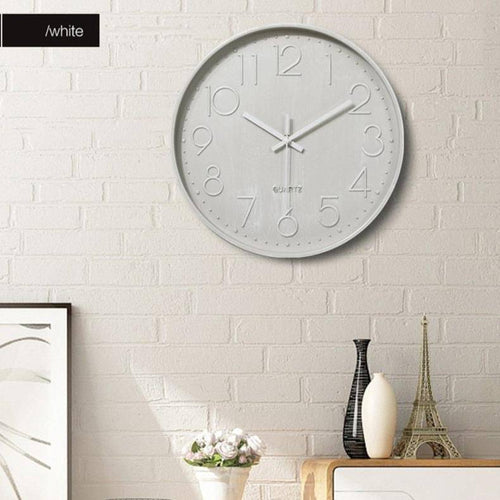 Horloge murale moderne ronde colorée 30cm - vue 3 sur 8