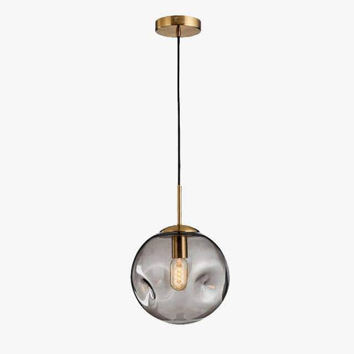 Suspension design à LED boule déformée en verre Head - vue 8 sur 9