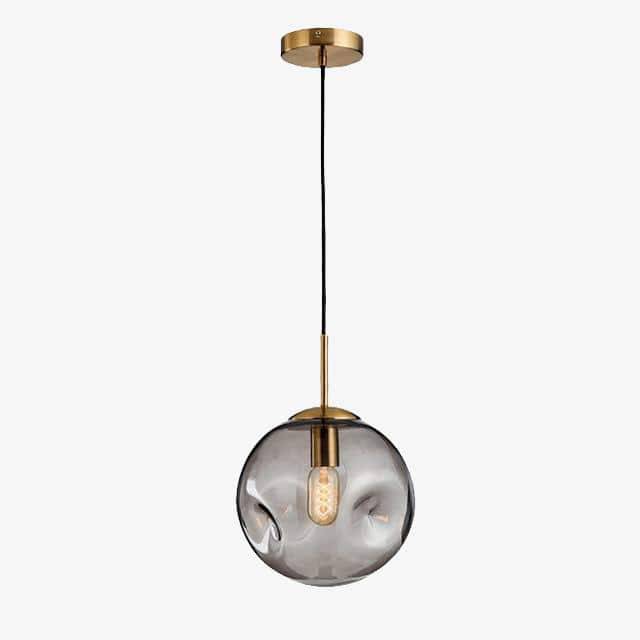Suspension design à LED boule déformée en verre Head - vue 7 sur 9