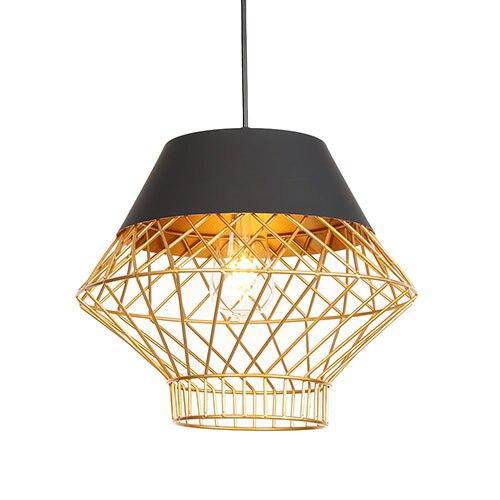 Suspension design à LED avec cage en métal industrielle Loft - vue 10 sur 10