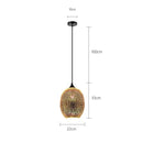 Suspension moderne en verre multicolore 3D Kaili