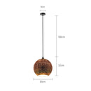 Suspension moderne en verre multicolore 3D Kaili