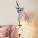 Applique murale moderne en forme de licorne pour enfant Eysa