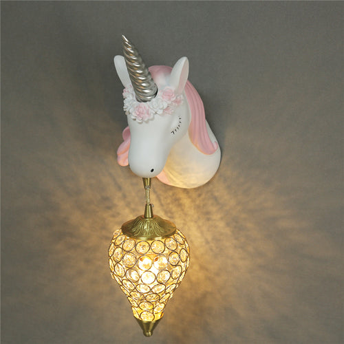 Applique murale moderne en forme de licorne pour enfant Eysa - vue 3 sur 8