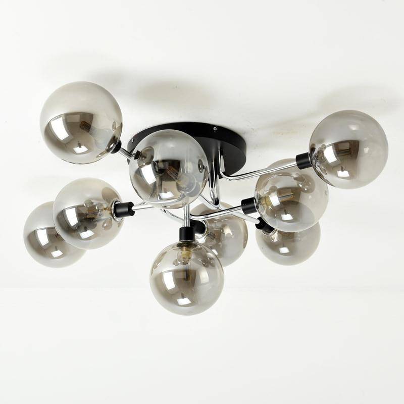 Plafonnier design à LED avec bras et boules en verres Glass - vue 3 sur 5