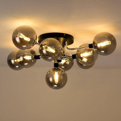 Plafonnier design à LED avec bras et boules en verres Glass - vue 4 sur 5