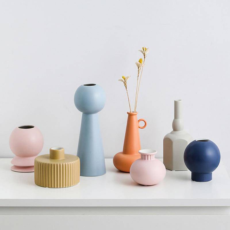 Vase design en céramique colorée style Bonsai - vue 4 sur 14