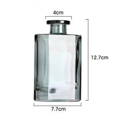 Vase en verre cristal coloré style parfumerie - vue 12 sur 19