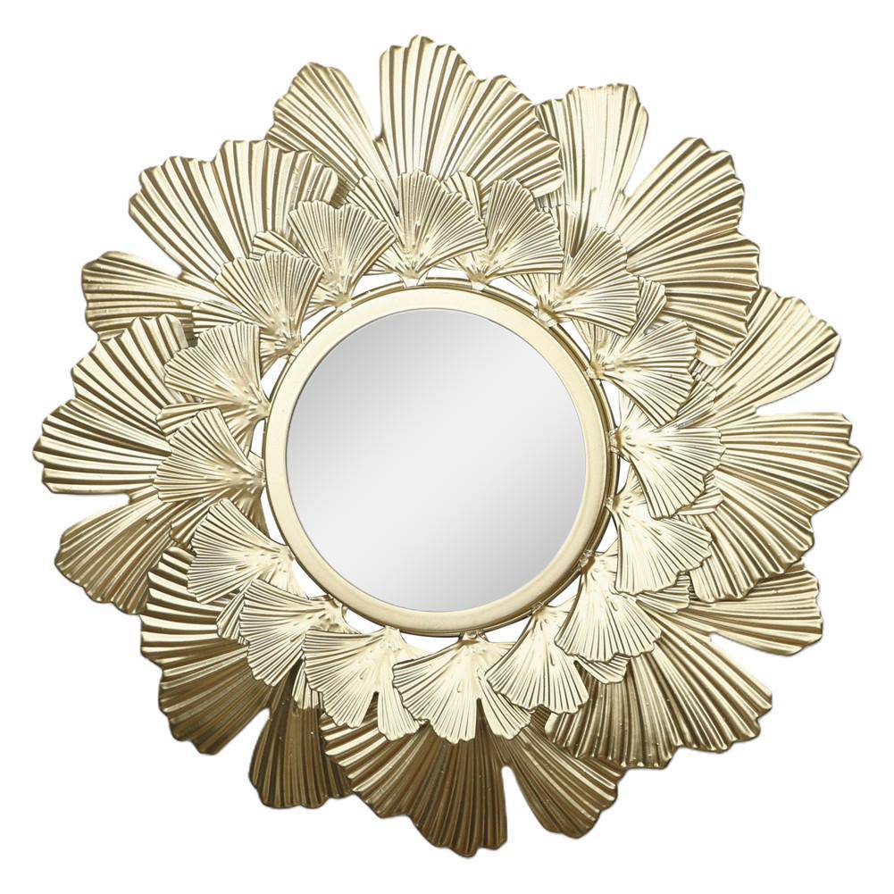 Miroir mural décoratif rond style soleil 40cm - vue 4 sur 4