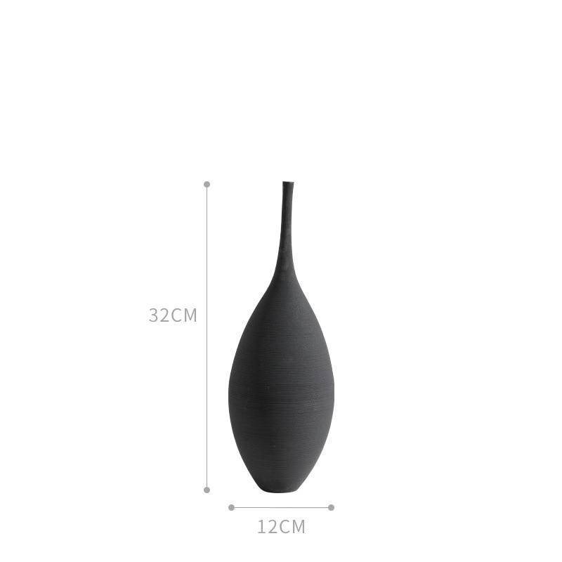 Vase design en céramique style minimaliste Zen - vue 7 sur 11