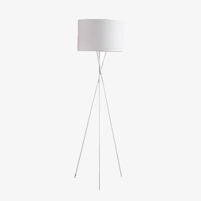 Lampadaire design LED tripod avec abat-jour en tissu noir ou blanc - vue 7 sur 7