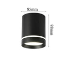 Spot moderne LED cylindre métal coloré Loft