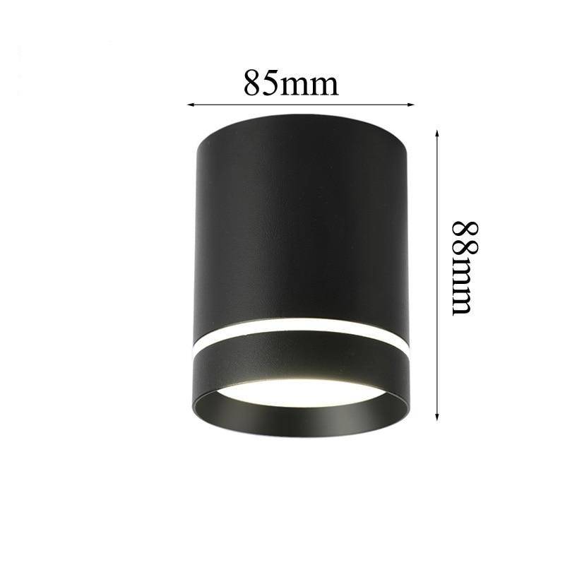 Spot moderne LED cylindre métal coloré Loft - vue 6 sur 6