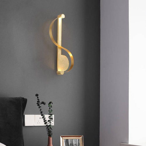 Applique murale design LED dorée style Moma - vue 4 sur 6