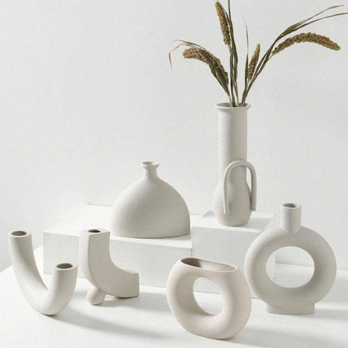 Vase moderne en céramique japonaise style Zen - vue 3 sur 16