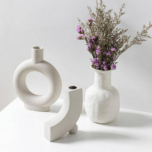 Vase moderne en céramique japonaise style Zen - vue 5 sur 16