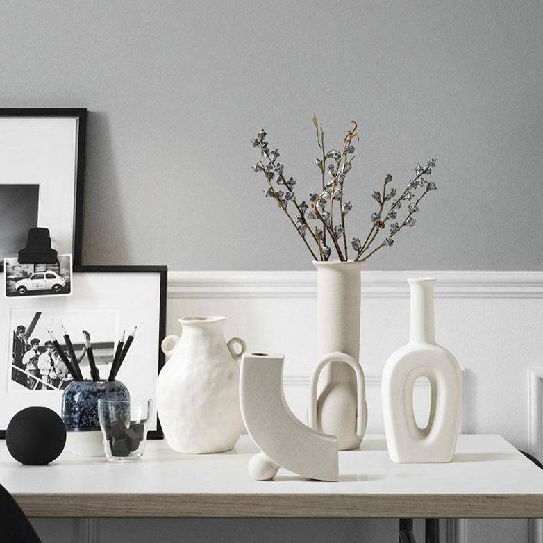 Vase moderne en céramique japonaise style Zen - vue 6 sur 16