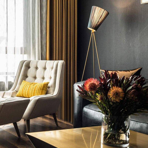 Lampadaire design LED en fer tripode Creative - vue 6 sur 11