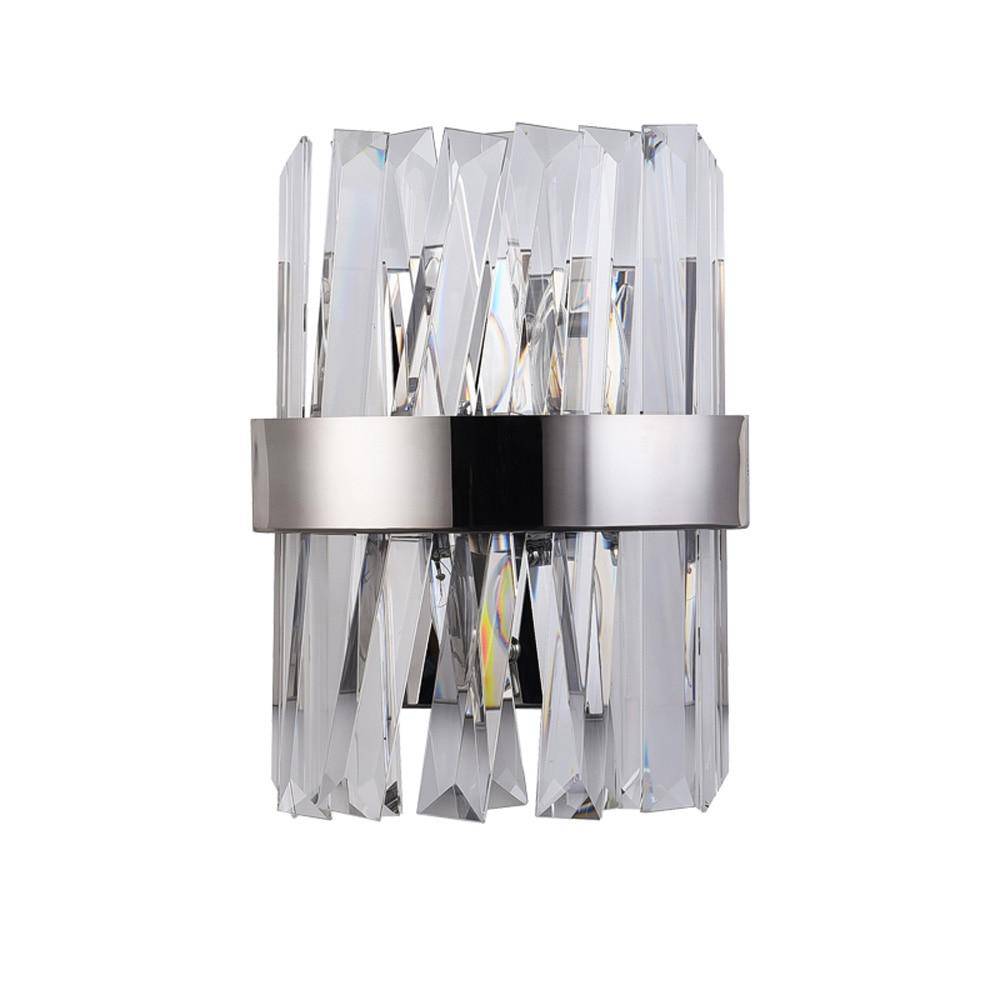Applique murale design LED en verre cristal et métal Luxury rétro - vue 4 sur 5