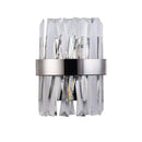 Applique murale design LED en verre cristal et métal Luxury rétro